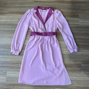 Vintage mauve 80s dress